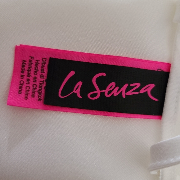 La Senza Bride Bridal White Satin Tie Up Robe size S-M - Picture 4 of 8